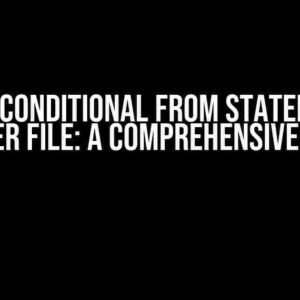 I Want Conditional FROM Statement in Docker File: A Comprehensive Guide