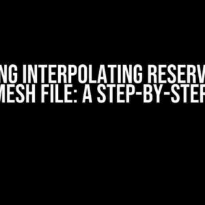 Mastering Interpolating Reservoir Data over Mesh File: A Step-by-Step Guide